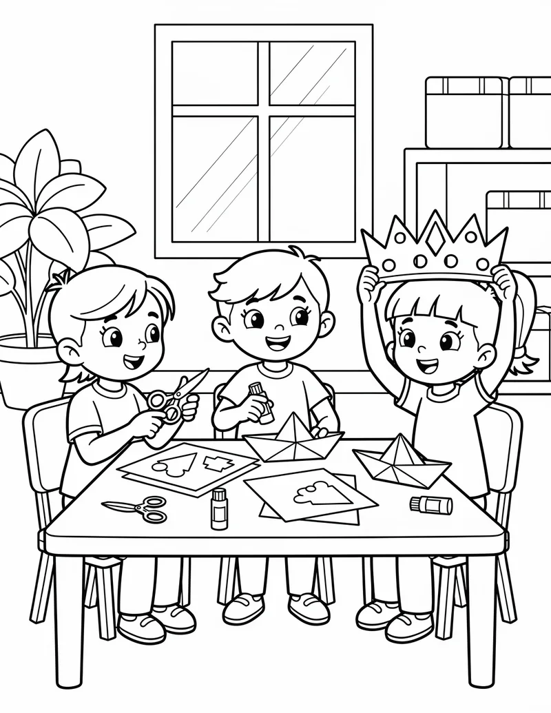 Coloring page — Craft Time